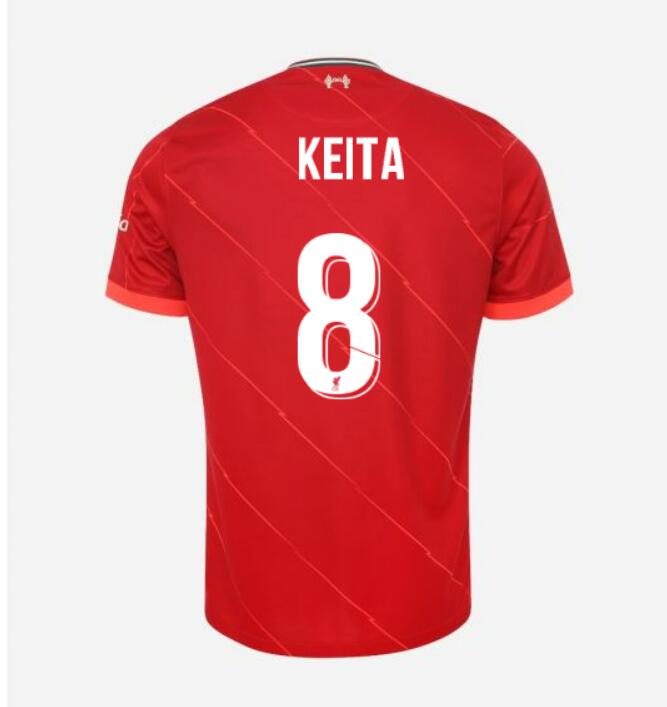 2021/22 Liverpool Cup Home Kit Soccer Jersey with KEITA 8 printing